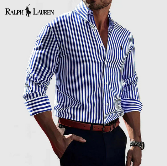 L.R ™ Striped Cotton Dress Shirt