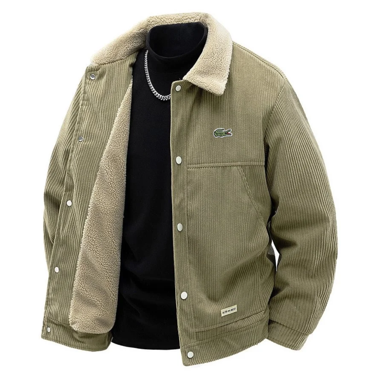 Premium Corduroy Sherpa Lined Jacket - Clearance Sale